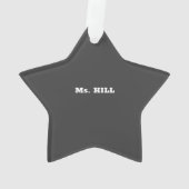 就学先生感謝の日素晴らし, オーナメント (裏面)