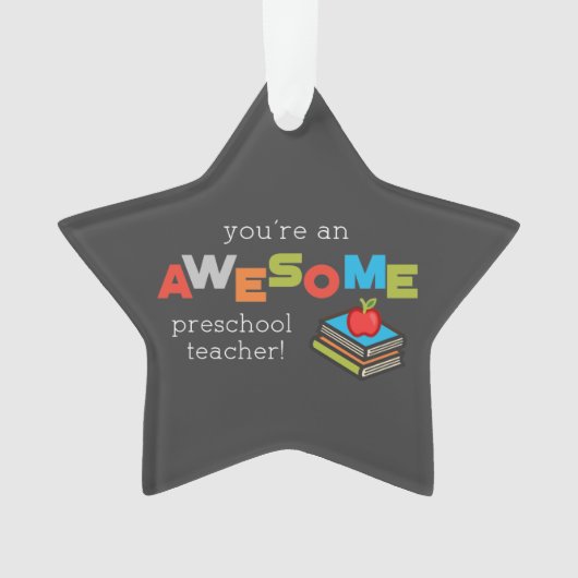 就学先生感謝の日素晴らし, オーナメント (正面)