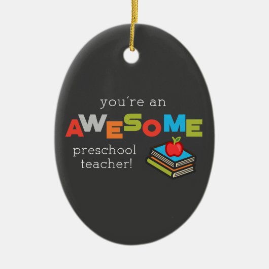 就学先生感謝の日素晴らし, セラミックオーナメント (正面)