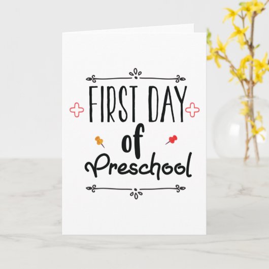 就学初日 カード (黄色い花)