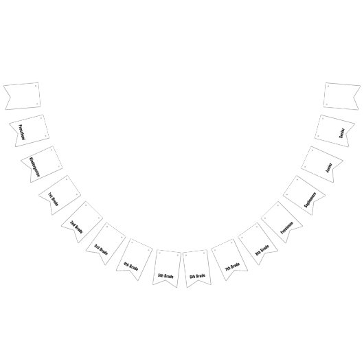 就学前から高校1年 バンティングフラッグ (全)