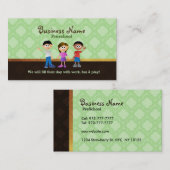 就学前のテレホンカード 名刺 (正面/裏面)