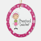 就学前の先生のオーナメント セラミックオーナメント (左)