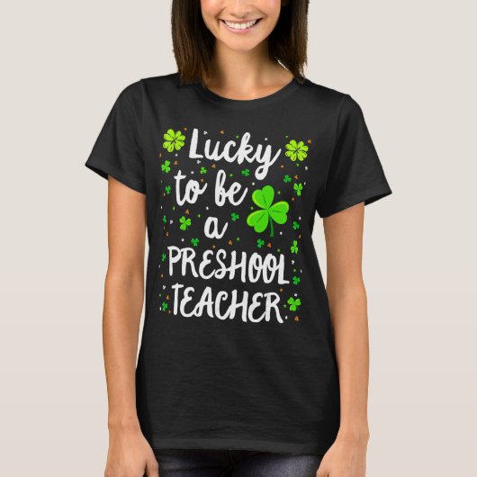 就学前の先生シャツSt patricks day先生Sh Tシャツ (正面)