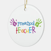 就学前の先生 セラミックオーナメント (左)