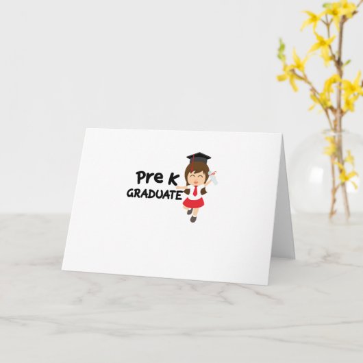 就学前の卒業のギフトの幼稚園児の女の子の子供 カード (黄色い花)