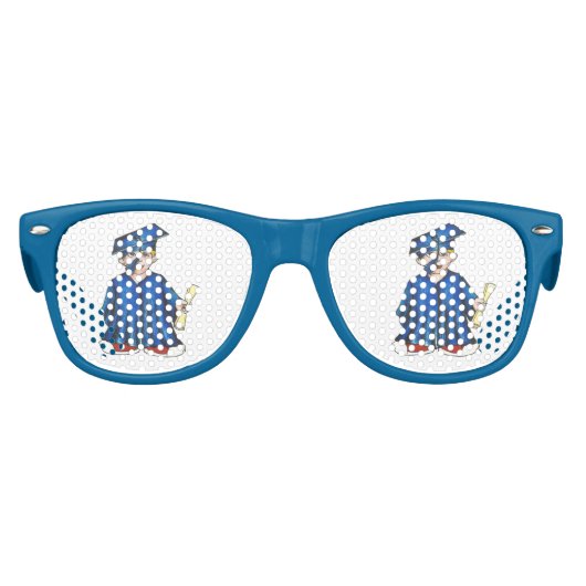 就学前の卒業式の上限ガウン党のお願い キッズサングラス (正面)