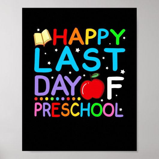 就学前の卒業式の最終日 ポスター (正面)