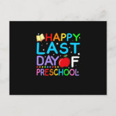 就学前の卒業式の最終日 案内ポストカード (正面)