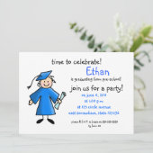 就学前の卒業招待状—少年青 招待状 (スタンド正面)