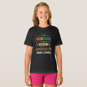 就学前の卒業生先生子 Tシャツ (正面フル)