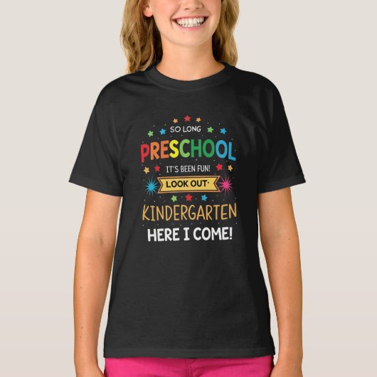 就学前の卒業生先生子 Tシャツ (正面)
