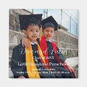 就学前の卒業発表 マグネット (正面)