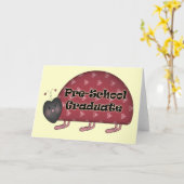 就学前の卒業祝い カード (黄色い花)