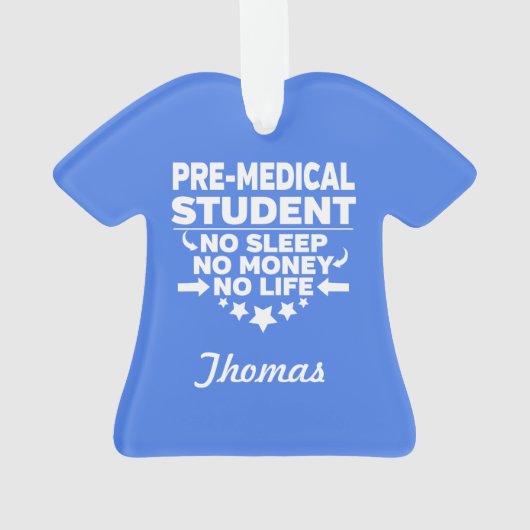 就学前の大学生が人生も金も無い オーナメント (裏面)