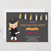 就学前の子供の卒業式の招待状 シーズンカード (正面)