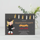 就学前の子供の卒業式の招待状 シーズンカード (スタンド正面)