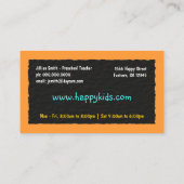 就学前の学校先生名刺 名刺 (裏面)