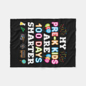 就学前の学校贈与の日先生1 フリースブランケット (正面(横))