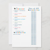 就学前の小学校の卒業式 招待状 (裏面)