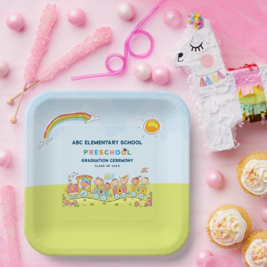 就学前の小学校卒業式 ペーパープレート (パーティー)