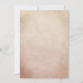 就学前の少年の卒業キツネ 招待状 (裏面)