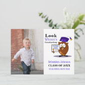 就学前の幼稚園の写真の卒業 案内状 (スタンド正面)