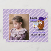 就学前の幼稚園の写真の発表 案内状 (正面/裏面)