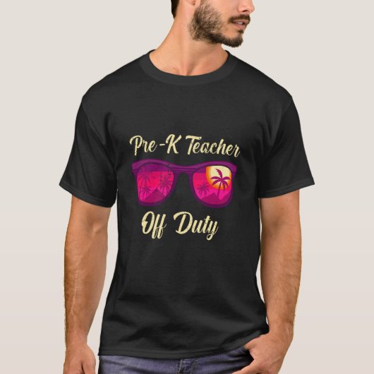 就学前の幼稚園教育者の勤務外先生 Tシャツ (正面)