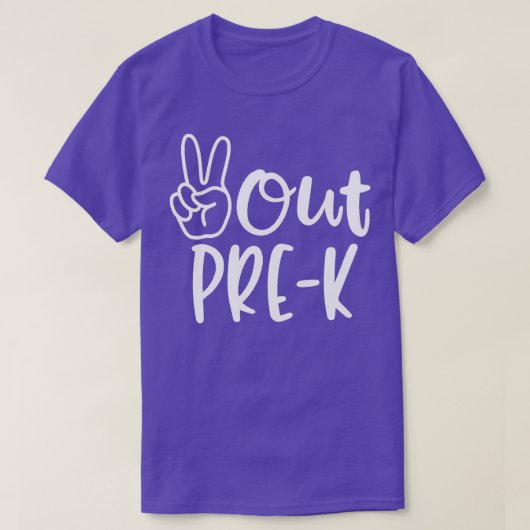 就学前の最後の日K前の学校平和教え Tシャツ (デザイン正面)