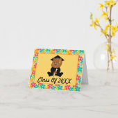 就学前または幼稚園パーソナライズされた卒業 カード (黄色い花)