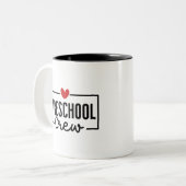 就学前クルー就学前チーム ツートーンマグカップ (正面左)