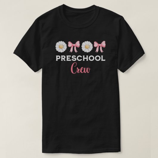 就学前クルー就学前チーム Tシャツ (デザイン正面)