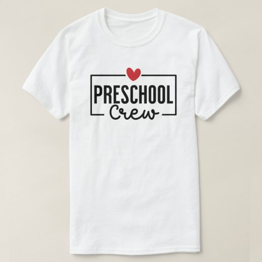 就学前クルー就学前チーム Tシャツ (デザイン正面)