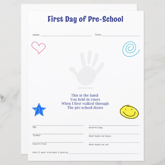 就学前プリント (正面/裏面)