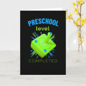 就学前レベルの完了 カード (黄色い花)