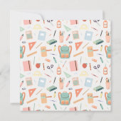 就学前卒業パーティー招待状テンプレート 招待状 (裏面)