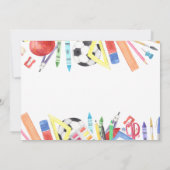 就学前卒業式発表招待状 案内状 (裏面)