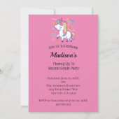 就学前幼稚園小学校が上がる 招待状 (裏面)