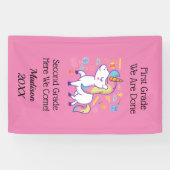 就学前幼稚園小学校が上がる 横断幕 (横)