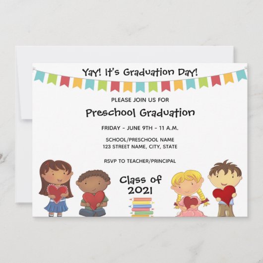 就学前招待状 招待状 (正面)