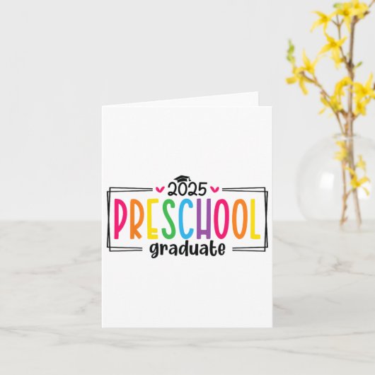 就学前2025年卒業O最終日 カード (黄色い花)