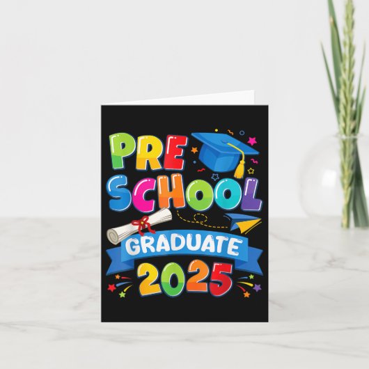 就学前2025年Pre-k大学院生の少年たち カード (正面)