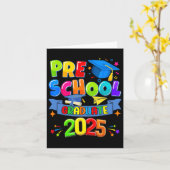 就学前2025年Pre-k大学院生の少年たち カード (黄色い花)