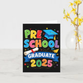 就学前2025年Pre-k大学院生の少年たち カード (黄色い花)