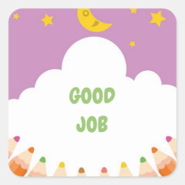 就学素晴らしシール スクエアシール