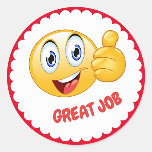 就学素晴らしシール ラウンドシール (正面)