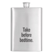 就寝前にかかる フラスク (正面)