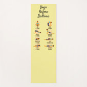 就寝前のヨガポーズ  朝の目覚め ヨガマット (正面)