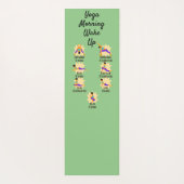 就寝前のヨガポーズ  朝の目覚め ヨガマット (裏面)